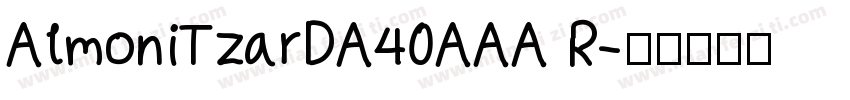 AlmoniTzarDA40AAA R字体转换